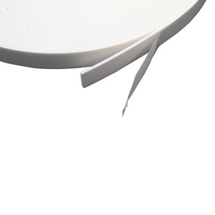 Nastro biadesivo in schiuma PE, bianco, 2 mm di spessore, adesione forte, EL200 15 mm