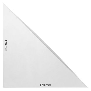 Tasche triangolari, autoadesivo, plastica PP, trasparente 170 x 170 mm 
