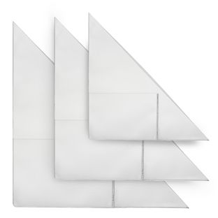 Tasche triangolari con tasca porta biglietti da visita, autoadesivo, plastica PP, trasparente 