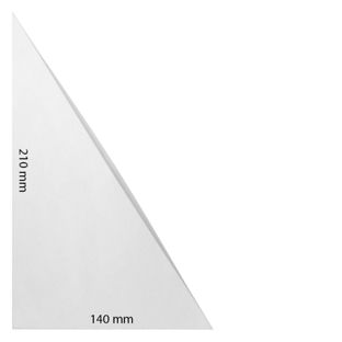 Tasche triangolari, autoadesivo, plastica PP, trasparente 210 x 140 mm