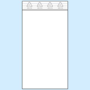 Sacchetti con chiusura ZIP, plastica PE 50 x 100 mm | 50 µm