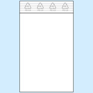 Sacchetti con chiusura ZIP, plastica PE 80 x 120 mm | 50 µm