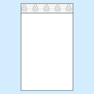 Sacchetti con chiusura ZIP, plastica PE 100 x 150 mm | 50 µm
