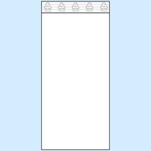 Sacchetti con chiusura ZIP, plastica PE 100 x 220 mm | 50 µm