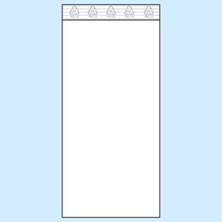 Sacchetti con chiusura ZIP, plastica PE 120 x 250 mm | 50 µm