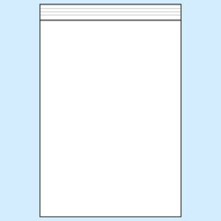 Sacchetti con chiusura ZIP, plastica PE 180 x 250 mm | 50 µm