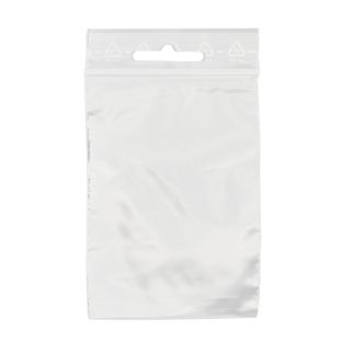 Sacchetti con chiusura ZIP con euro slot, plastica PE 70 x 100 mm | 50 µm