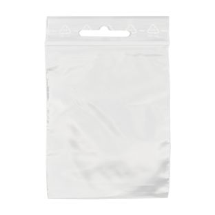 Sacchetti con chiusura ZIP con euro slot, plastica PE 180 x 250 mm | 50 µm