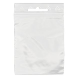 Sacchetti con chiusura ZIP con euro slot, plastica PE 300 x 400 mm | 90 µm