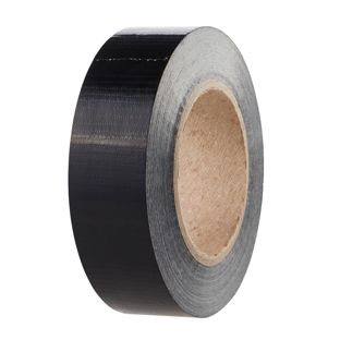 Nastro telato forte e adesivo permanente nero  | 38 mm