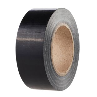 Nastro telato forte e adesivo permanente nero  | 48 mm