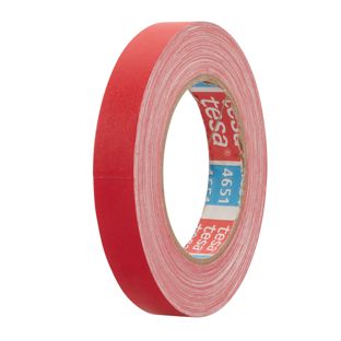 tesa 4651, nastro telato premium rivestita di acrilico 19 mm | rosso 