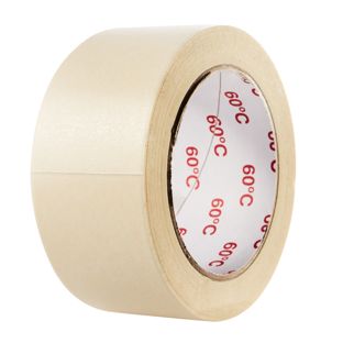 Nastro per mascheratura bianco, 50 mm, crespato piatto, resistente al calore fino a 60°C 