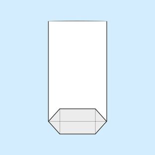 Sacchetti a fondo incrociato, plastica OPP 100 x 175 mm