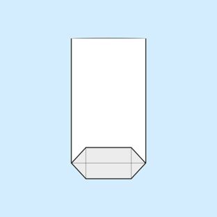 Sacchetti a fondo incrociato, plastica OPP 95 x 160 mm