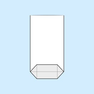 Sacchetti a fondo incrociato, plastica OPP 115 x 190 mm