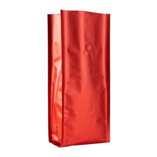 Sacchetto caffè con valvola di protezione dell'aroma, rosso 375 x 140 mm  