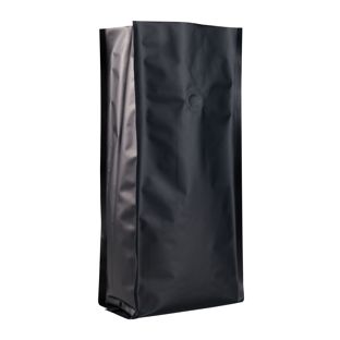 Sacchetto caffè con valvola di protezione dell'aroma, nero 375 x 140 mm 