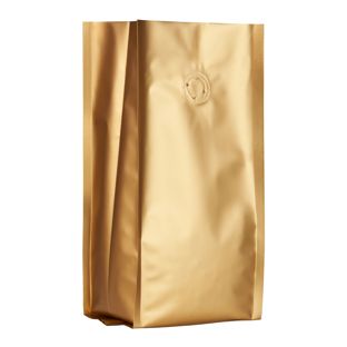 Sacchetto caffè con valvola di protezione dell'aroma, oro 