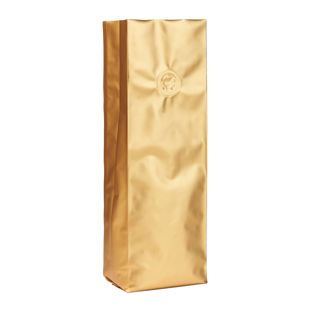 Sacchetti con soffietto e valvola di protezione dell'aroma, oro 
