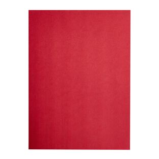 Copertina posteriore in cartoncino A4, struttura in lino, rosso 