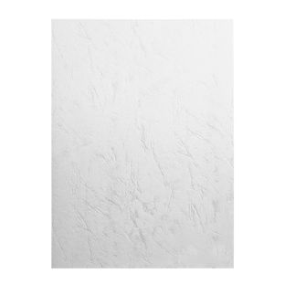 Copertina posteriore in cartoncino A4,  struttura in pelle bianco 