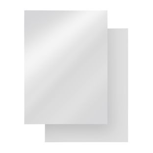 Copertine posteriori A4, bianco, in cartoncino 