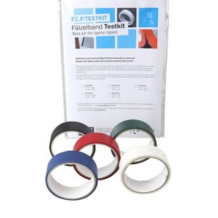 Kit di prova: Nastro di rilegatura autoadesivo Best Price, carta a fibre speciali, telato 