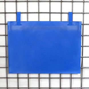 Buste per magazzino e logistica per contenitori in filo metallico, con fascetti di aggancio 