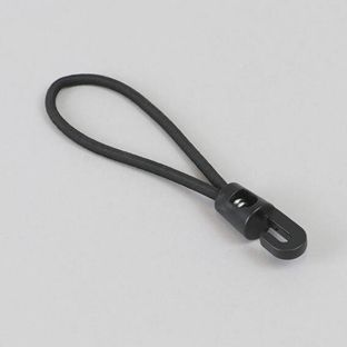 Corda elastica con gancio in plastica 120 mm | nero 