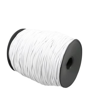 Cordino elastico 2,5 mm bianco  | 200 m