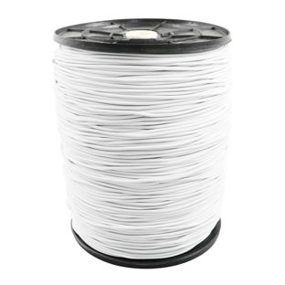 Cordino elastico in bobina, 2,2 mm bianco 