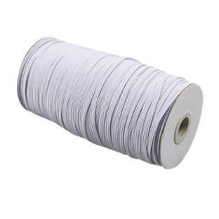 Cordino elastico in bobina, 3 mm, bianco (rotolo con 130 m) 
