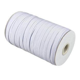 Cordino elastico piatto 8 mm bianco 