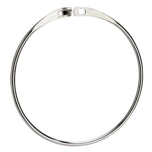 Anelli metallici apribili, 120 mm, nichelati 