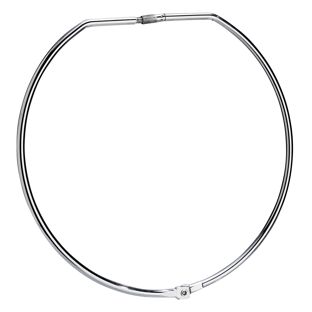 Anelli metallici apribili, 160 mm, con tappo a vite, nichelati 