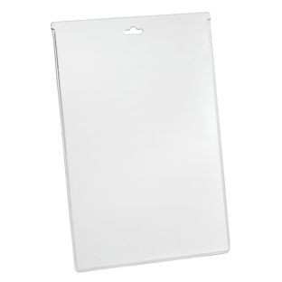 Buste porta badge A6, formato verticale, PVC rigido con euro slot 
