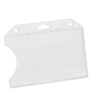 Buste porta badge, plastica dura, aperte 