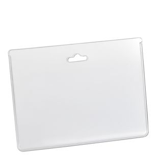 Buste porta badge, formato carta di credito, PVC rigido 