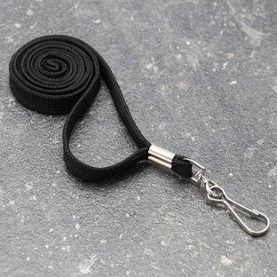 Lanyard, 10 mm di larghezza null | con gancio metallico girevole