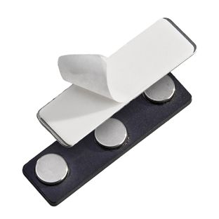 Magnete per badge nominativi, autoadesivo 3 magneti | 45 x 13 mm