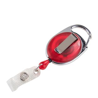 Porta badge a yoyo con clip da cintura null