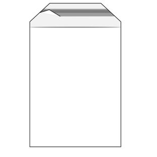 Buste con patella di chiusura, plastica PE, trasparente 165 x 220 mm  | 35 µm