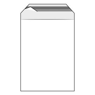 Buste con patella di chiusura, plastica PE, trasparente 240 x 320 mm