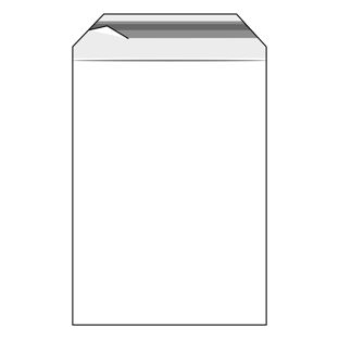 Buste con patella di chiusura, plastica PE, trasparente 310 x 440 mm - A3  | 70 µm