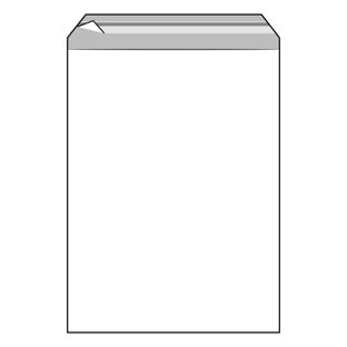 Buste con patella di chiusura, plastica PP, trasparente 300 x 400 mm | 50 µm