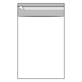 Buste con patella di chiusura, plastica OPP, trasparente 119 x 162 mm - C6 