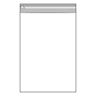 Buste con patella di chiusura, plastica OPP, trasparente 310 x 440 mm - A3 