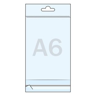Sacchetti header, plastica OPP 30 µm 110 x 155 mm