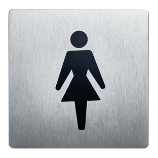 Cartello informativo, acciaio inox, 90 x 90 mm null